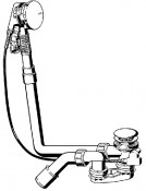 Multiplex Trio Visign MT5 Colonna automatica, versione a basso spessore di ingombro; necessari soli 33 mm nella zona posteriore del troppopieno della vasca da bagno, per erogazione dal troppopien[...]